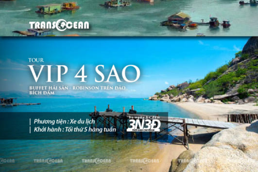 TOUR NHA TRANG | BUFFET HẢI SẢN – ROBINSON TRÊN ĐẢO BÍCH ĐẦM CHUẨN 4 SAO
