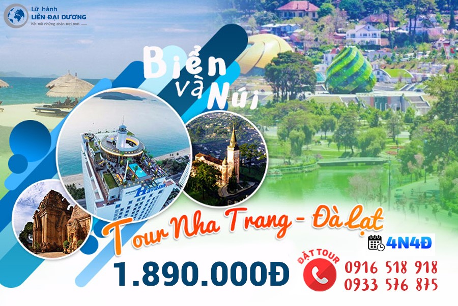 Tour Du lịch Nha Trang - Đà Lạt 4N4Đ