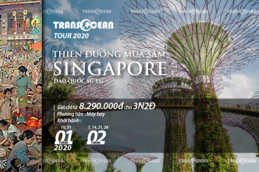 TOUR DU LỊCH SINGAPORE | THIÊN ĐƯỜNG MUA SẮM